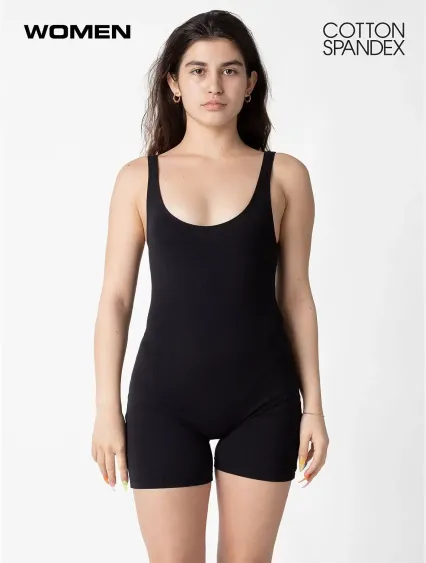 Los Angeles Apparel B101C Tank Biketard in Black
