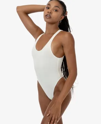 Los Angeles Apparel B310GD GD Tank Thong Bodysuit in Creme