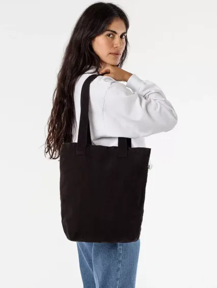Los Angeles Apparel BD01 Bull Denim Tote Bag in Black