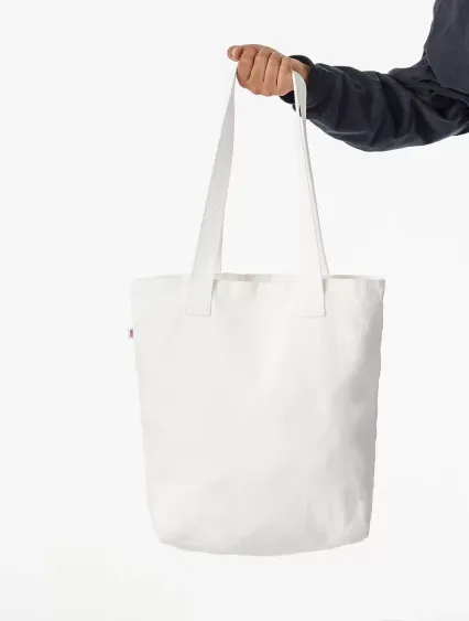 Los Angeles Apparel BD01 Bull Denim Tote Bag in Off white