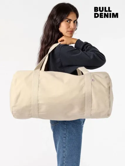 Los Angeles Apparel BD03 BULL DENIM WEEKENDER BAG in Natural