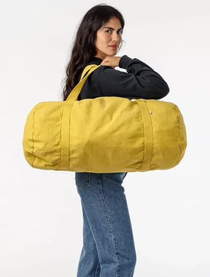 Los Angeles Apparel BD03 BULL DENIM WEEKENDER BAG in Spectra yellow