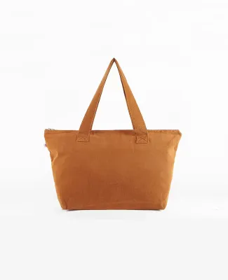 Los Angeles Apparel BD06 Carry All Zip Tote Bag in Ginger