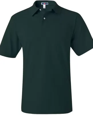 436 Jerzees Adult Jersey 50/50 Pocket Polo with Sp Forest Green