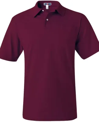 436 Jerzees Adult Jersey 50/50 Pocket Polo with Sp Maroon