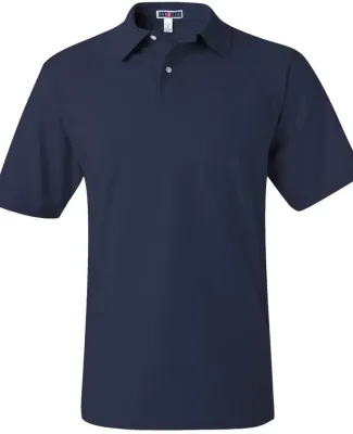 436 Jerzees Adult Jersey 50/50 Pocket Polo with Sp J. Navy