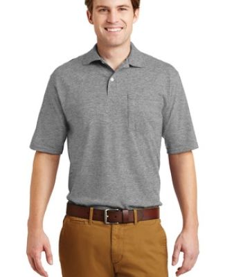 436 Jerzees Adult Jersey 50/50 Pocket Polo with Sp in Oxford
