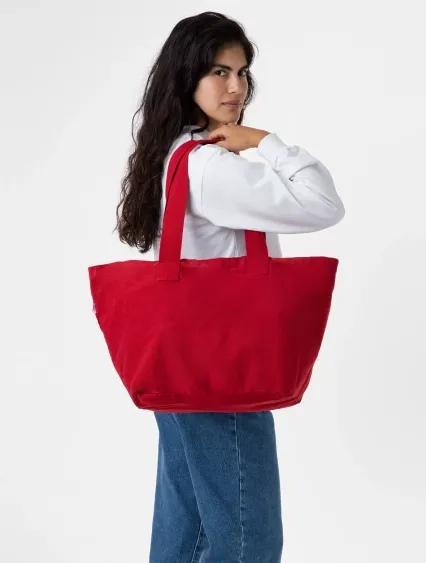 Los Angeles Apparel BD07 Essential Tote in Dark red