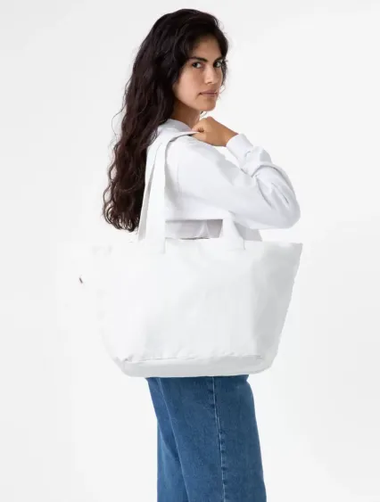 Los Angeles Apparel BD07 Essential Tote in Off white
