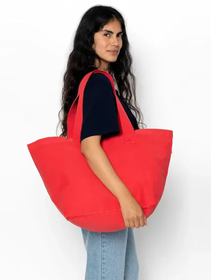 Los Angeles Apparel BD07 Essential Tote in Tomato