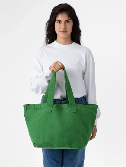 Los Angeles Apparel BD07 Essential Tote in Vintage green