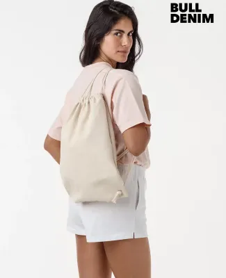 Los Angeles Apparel BD09 Drawstring Bag in Natural