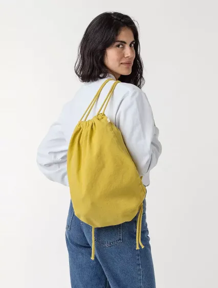 Los Angeles Apparel BD09 Drawstring Bag in Spectra yellow
