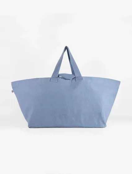 Los Angeles Apparel BD12 Oversize Bull Denim Bag in Clear blue