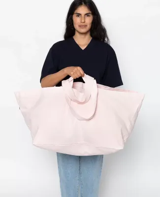 Los Angeles Apparel BD12 Oversize Bull Denim Bag in Light pink