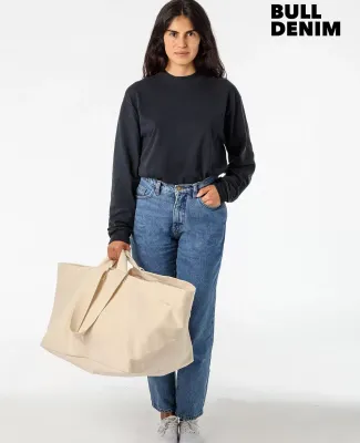 Los Angeles Apparel BD12 Oversize Bull Denim Bag in Natural