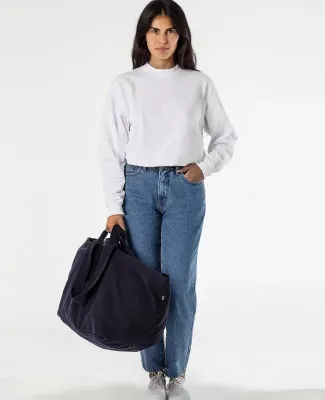 Los Angeles Apparel BD12 Oversize Bull Denim Bag in Navy