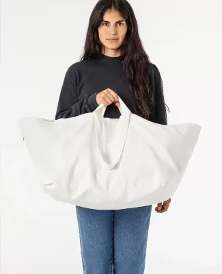 Los Angeles Apparel BD12 Oversize Bull Denim Bag in Off white