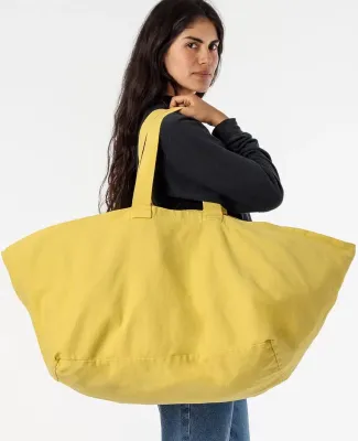 Los Angeles Apparel BD12 Oversize Bull Denim Bag in Spectra yellow