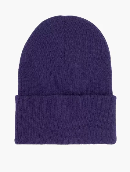 Los Angeles Apparel BEANIE Classic Cuff Beanie in Mulberry