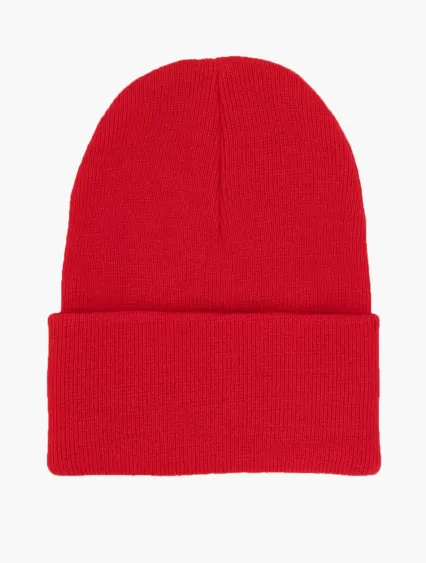 Los Angeles Apparel BEANIE Classic Cuff Beanie in Red