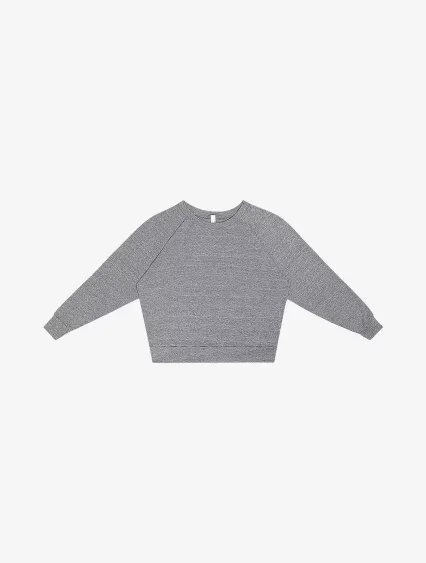 Los Angeles Apparel BR3094 Tri-Blend Raglan Pullov in Athletic grey