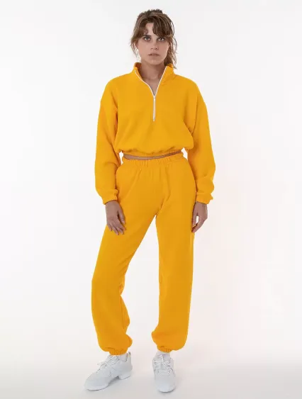 Los Angeles Apparel F394 Flex Fleece Womens Pant in Gold