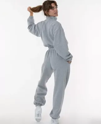 Los Angeles Apparel F394 Flex Fleece Womens Pant in Heather grey