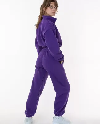 Los Angeles Apparel F394 Flex Fleece Womens Pant in Purple