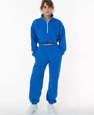 Los Angeles Apparel F394 Flex Fleece Womens Pant in Royal blue