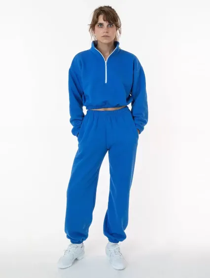 Los Angeles Apparel F394 Flex Fleece Womens Pant in Royal blue