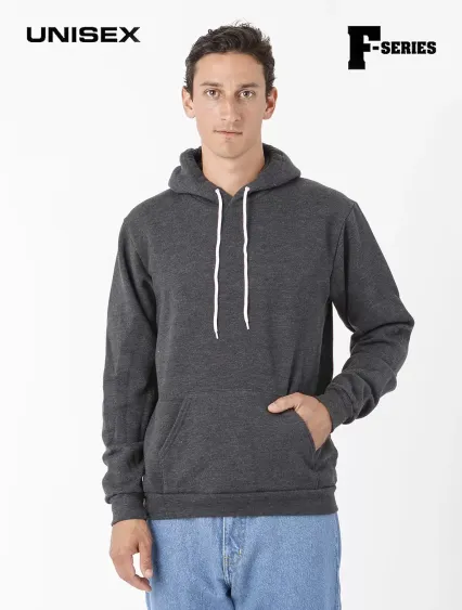 Los Angeles Apparel F98 50/50 Drop Shoulder PO Hoo in Dark heather grey