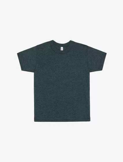 Los Angeles Apparel FF1001 Toddler Ply Ctn S/S T in Black aqua
