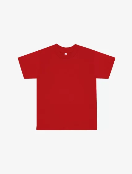 Los Angeles Apparel FF1001 Toddler Ply Ctn S/S T in Red