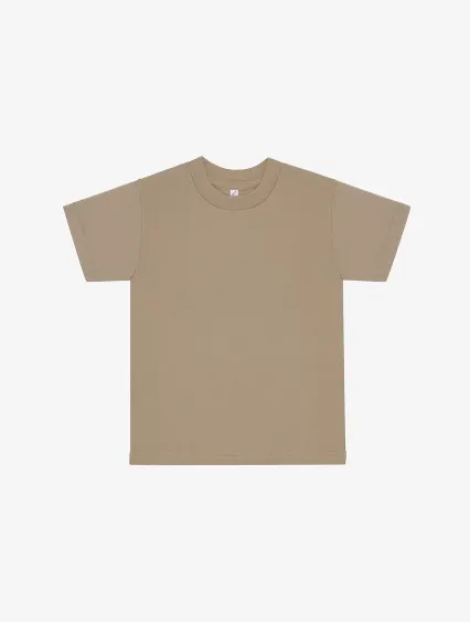 Los Angeles Apparel FF1001 Toddler Ply Ctn S/S T in Sand