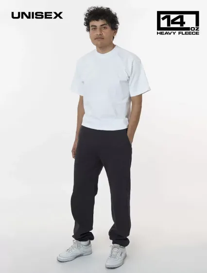 Los Angeles Apparel HF04GD Heavy Fleece Sweatpant  in Off black