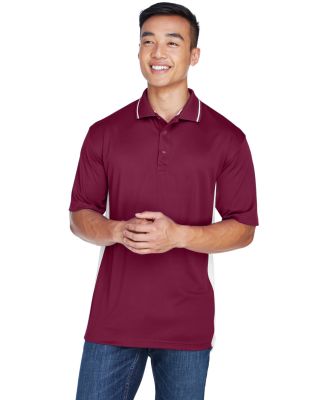 8406 UltraClub® Adult Cool & Dry Sport Two-Tone M in Maroon/ white