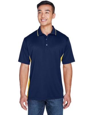 8406 UltraClub® Adult Cool & Dry Sport Two-Tone M in Navy/ gold