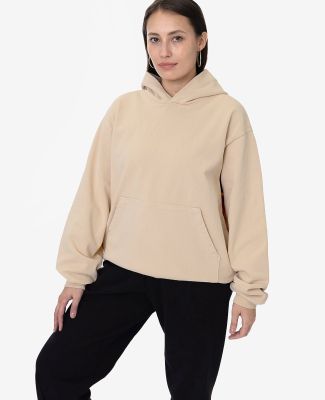 Los Angeles Apparel HF09GD Heavy Fleece Plain Hood in Beige