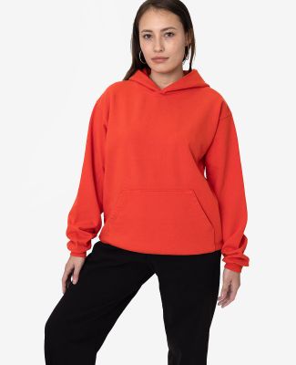 Los Angeles Apparel HF09GD Heavy Fleece Plain Hood in Bright orange