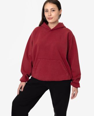 Los Angeles Apparel HF09GD Heavy Fleece Plain Hood in Dark red