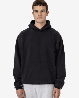 Los Angeles Apparel HF09GD Heavy Fleece Plain Hood in Off black
