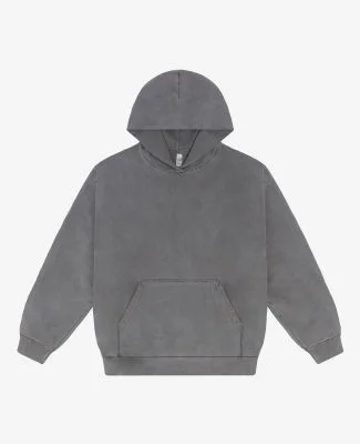 Los Angeles Apparel HF09GD Heavy Fleece Plain Hood in Vintage black