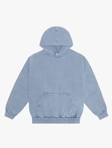 Los Angeles Apparel HF09MW L/S MW HF Hooded PO 14  in Arctic