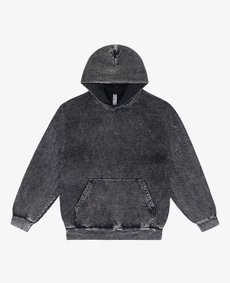 Los Angeles Apparel HF09MW L/S MW HF Hooded PO 14  in Carbon black