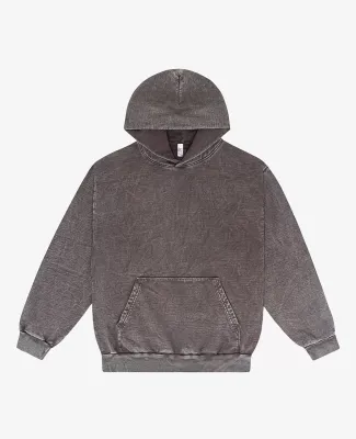 Los Angeles Apparel HF09MW L/S MW HF Hooded PO 14  in Cocoa