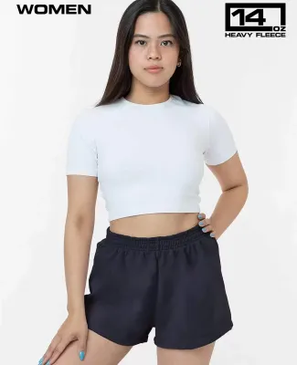 Los Angeles Apparel HF-314 Womens Short in Navy