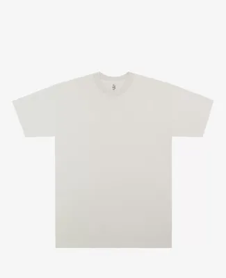 Los Angeles Apparel IMP1801FL S/S Grmnt Dye Crew N in Cement