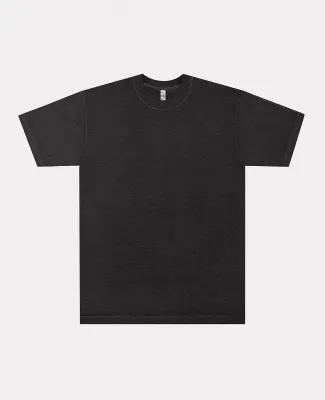 Los Angeles Apparel IMP1801FL S/S Grmnt Dye Crew N in Vintage black