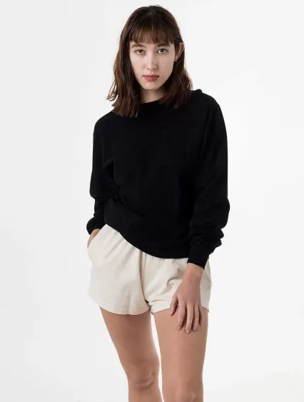 Los Angeles Apparel IMP2407FL Fine Jersey L/S Pock in Black
